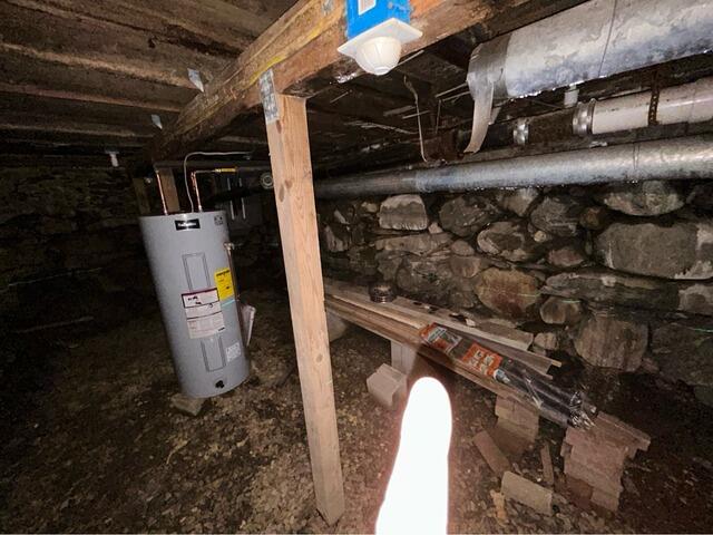 Encapsulation of Belfast, Maine Crawl Space to Prevent Mold from Returning - Before Photo