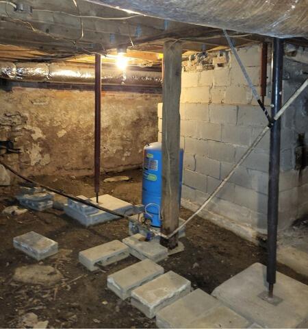 1800's Home Needs Foundation Support in Hampden, Maine