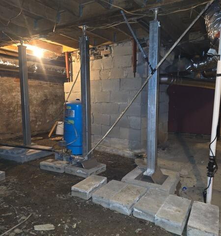 1800's Home Needs Foundation Support in Hampden, Maine