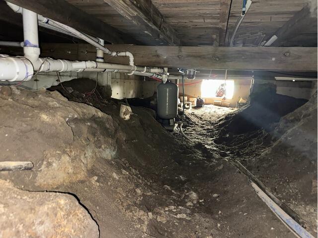 Crawl Space Repair in Peru, Maine - Before Photo