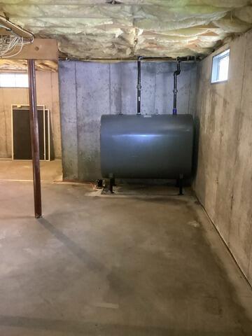 Leaky Basement Walls in Brunswick, Maine - Before Photo