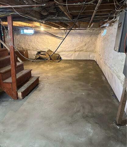 Basement Waterproofing in Newport, Maine - After Photo