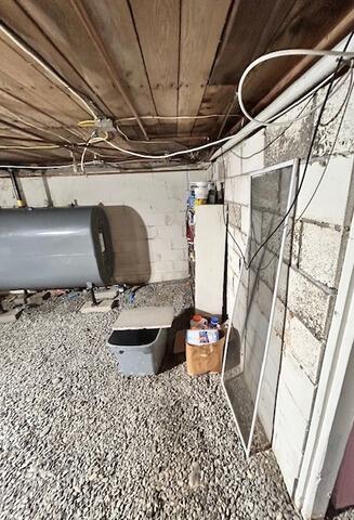 Basement Leak Repair in Guilford, Maine - Before Photo