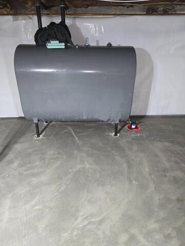 Basement Leak Repair in Guilford, Maine - After Photo
