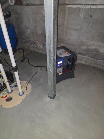 Basement Waterproofing in Newburgh, Maine - After Photo