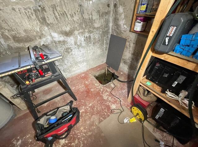 Basement Waterproofing in Auburn, Maine - Before Photo