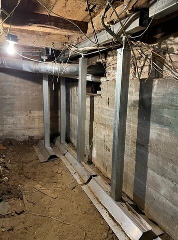 Seriously Sagging Floors Repaired in Gorham, Maine