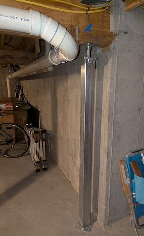 Installing Support Posts in Saco, Maine - After Photo