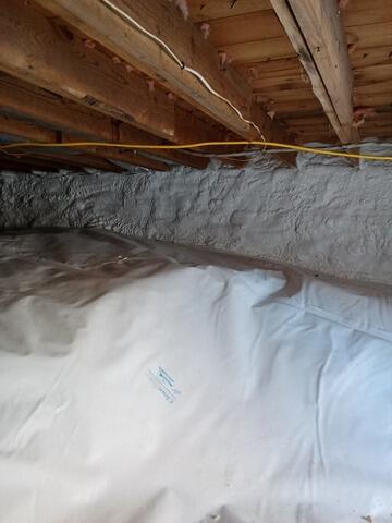 Dirt Floor Crawl Space Encapsulation in Kittery, Maine - After Photo