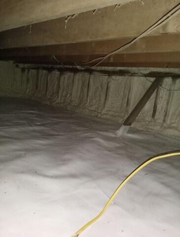 Crawl Space Insulation in Peaks Island, Maine - After Photo