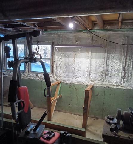 Basement Insulation Needed to Stop Cold Floors in Atkinson, Maine - After Photo