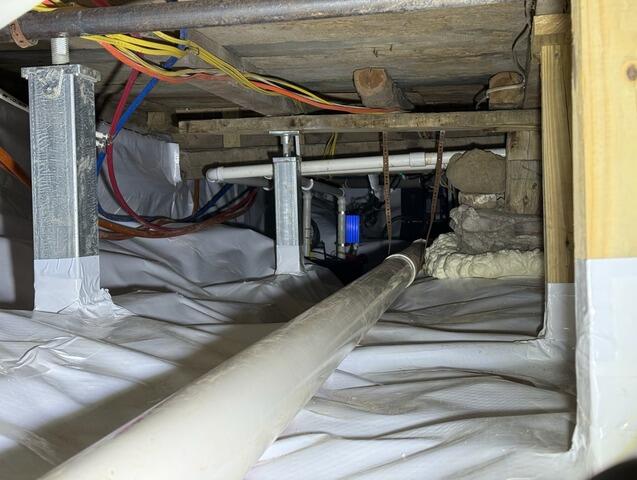 Crawl Space Repair in Lisbon, Maine - After Photo