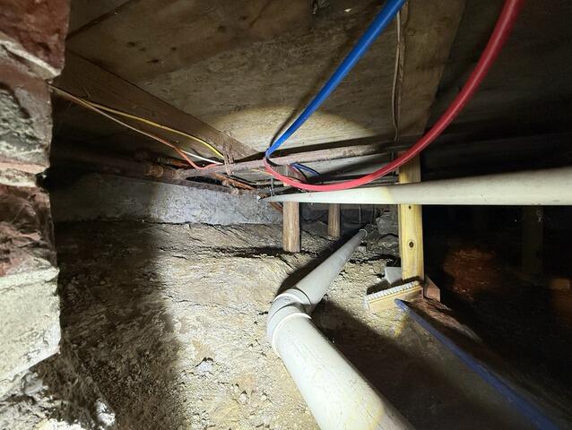 Crawl Space Repair in Lisbon, Maine - Before Photo