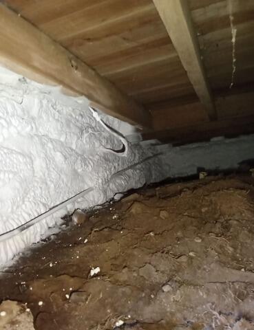 Spray Foam Insulation in York, Maine Crawl Space - After Photo
