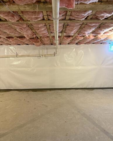 Installing WaterGuard Drainage System in Rochester, NH - After Photo