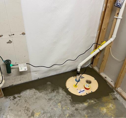 Basement Waterproofing in Windham, Maine - After Photo