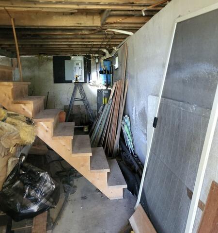 Bowing Foundation Wall Repair in Robbinston, Maine - Before Photo