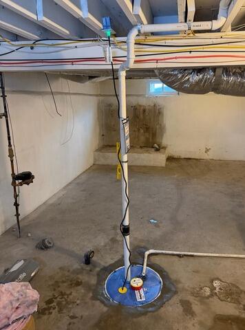 Replacing Old Sump Pump in Bangor, Maine - After Photo