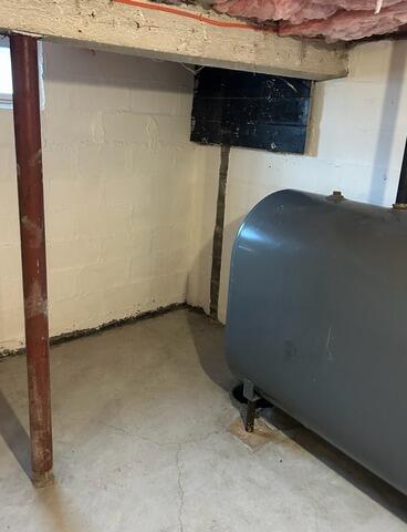 Basement Waterproofing in Biddeford, Maine - Before Photo