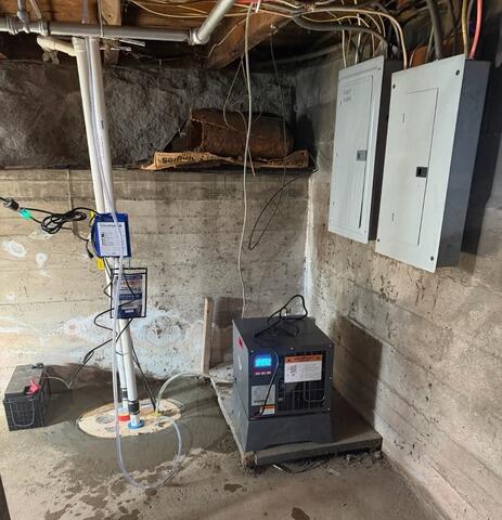 Sump Pump Installation in Saco, Maine - After Photo