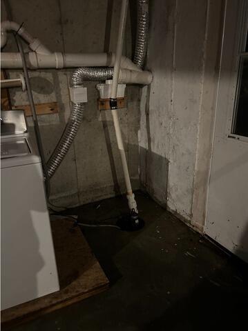Replacing Old Sump Pump in Rockland, Maine - Before Photo