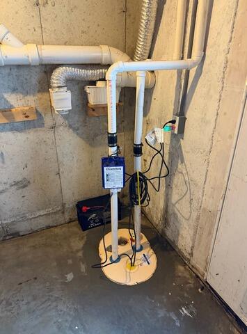 Replacing Old Sump Pump in Rockland, Maine - After Photo