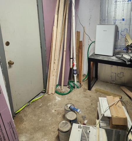 Waterproofing Wet Basement in Portsmouth, NH - Before Photo