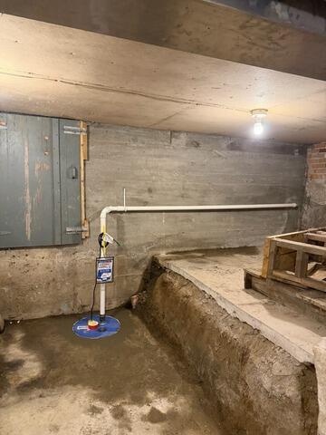 Sump Pump Installation in Bath, Maine - After Photo