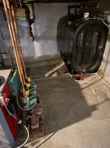 New Concrete Floor in Owls Head, Maine - After Photo