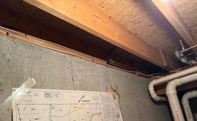 Basement Insulation in Kennebunk, Maine - Before Photo