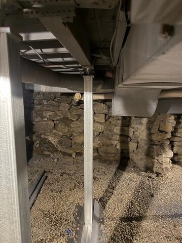 Replacing Rusted Supports in Windham, Maine Basement - After Photo