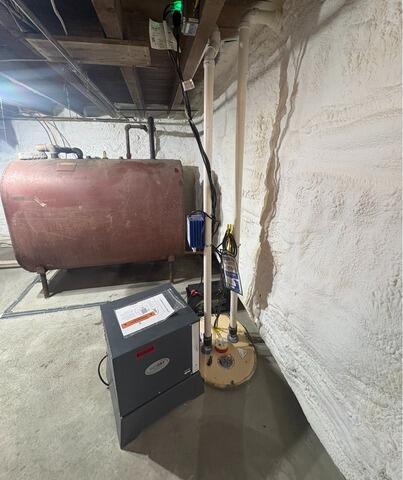Auburn, Maine Basement Waterproofing Project - After Photo
