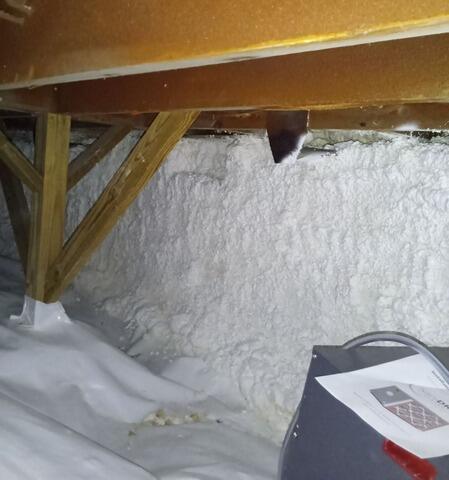 Insulating Southport, Maine Crawl Space - After Photo