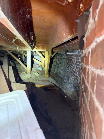 Insulating Southport, Maine Crawl Space - Before Photo