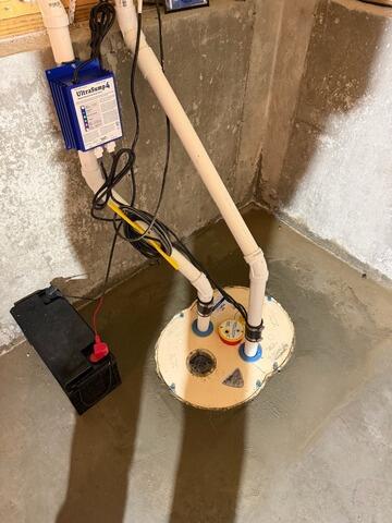 New Sump Pump Installation in Windham, Maine - After Photo