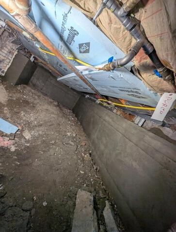Bowing Foundation Wall Repair in Saco, Maine - After Photo