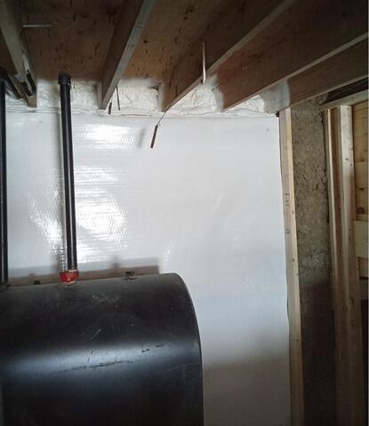 Waterproofing Leaking Basement in Harpswell, Maine - After Photo