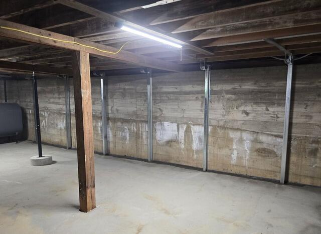 Bowing Foundation Wall Repair in Springfield, Maine - After Photo