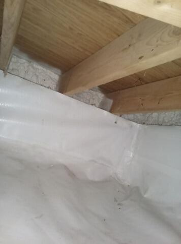 Crawl Space Vapor Barrier Installation in Wells, Maine - After Photo
