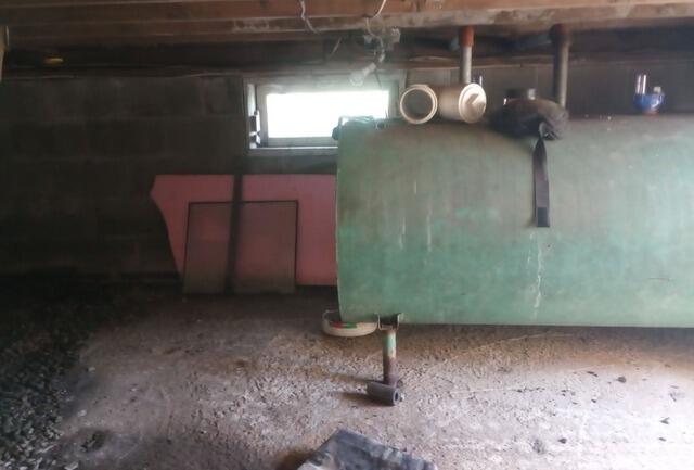 Waterproofing Wet Crawl Space in West Bath, Maine - Before Photo