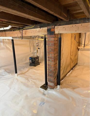 Waterproofing Bar Harbor, Maine Crawl Space - After Photo