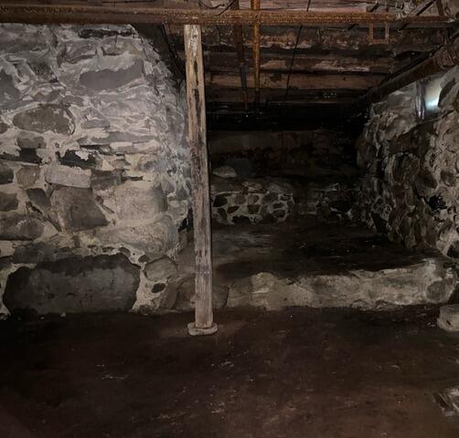 Waterproofing Wet Basement in Waldoboro, Maine - Before Photo