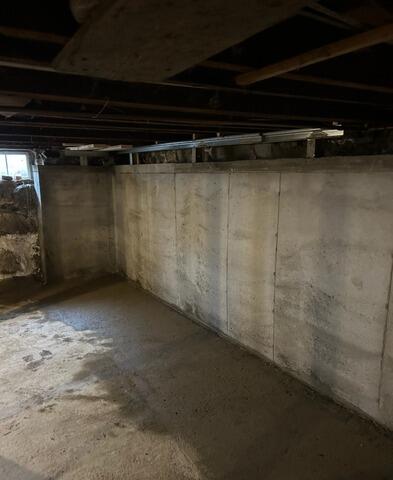 Repairing a Bowing Foundation Wall in Calais, Maine - After Photo