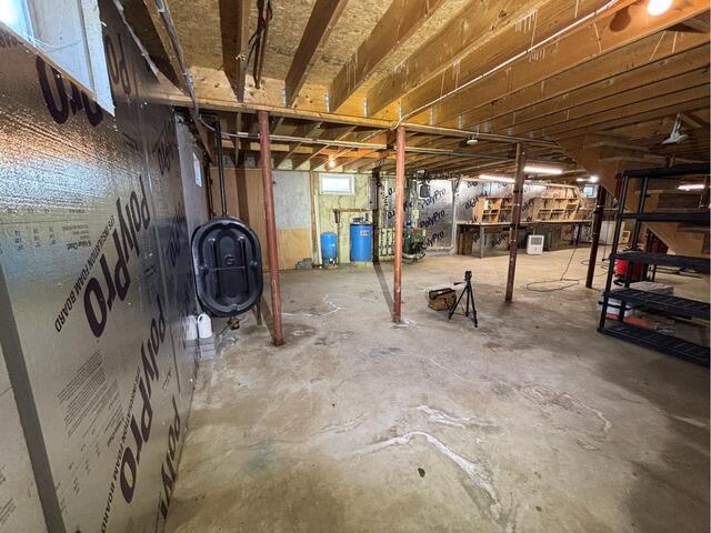 Basement Waterproofing Project in Vassalboro, Maine - Before Photo