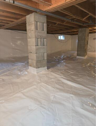 Encapsulating Wet Crawl Space in Boothbay Harbor, Maine - After Photo
