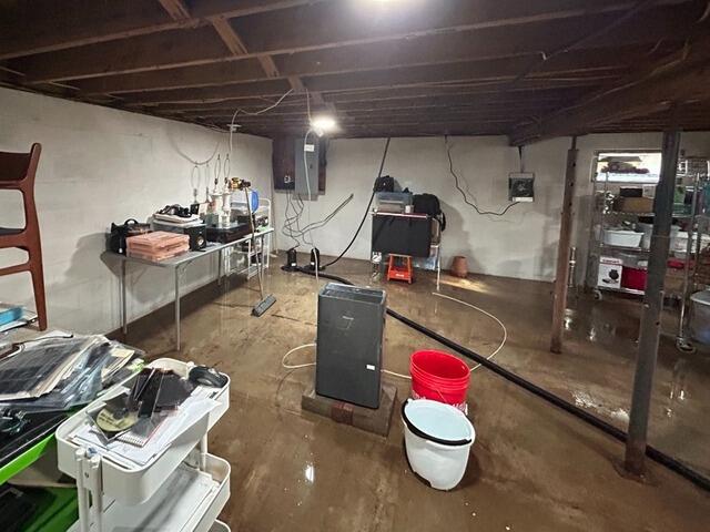 Sump Pump with Battery Backup Installation in Camden, Maine - Before Photo