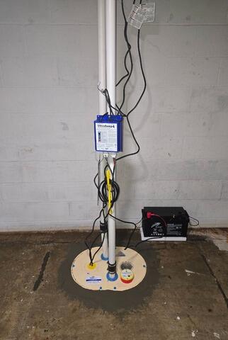 Sump Pump with Battery Backup Installation in Camden, Maine - After Photo