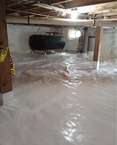 Crawl Space Insulation Replacement in Harpswell, Maine - After Photo