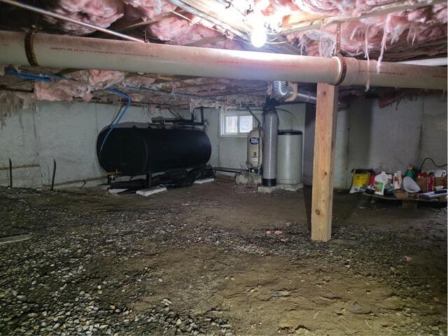 Crawl Space Insulation Replacement in Harpswell, Maine - Before Photo
