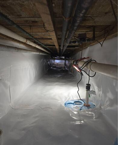 Community Center Crawl Space Repair in Orland, Maine - After Photo